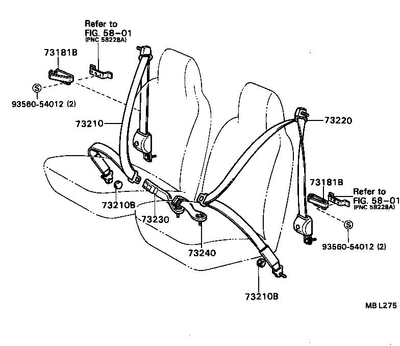  PUBLICA |  SEAT BELT CHILD RESTRAINT SEAT