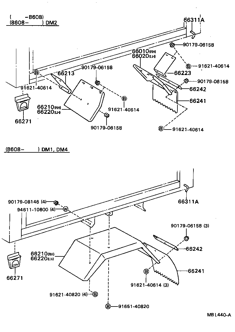  DYNA TOYOACE |  REAR BODY FLOOR FENDER