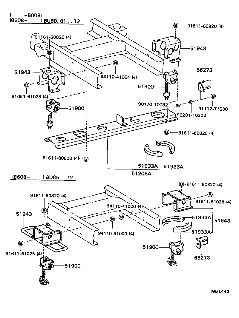  DYNA TOYOACE |  SPARE WHEEL CARRIER