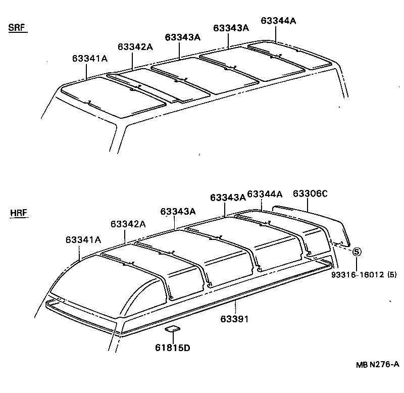  DYNA TOYOACE |  ROOF HEADLINING SILENCER PAD