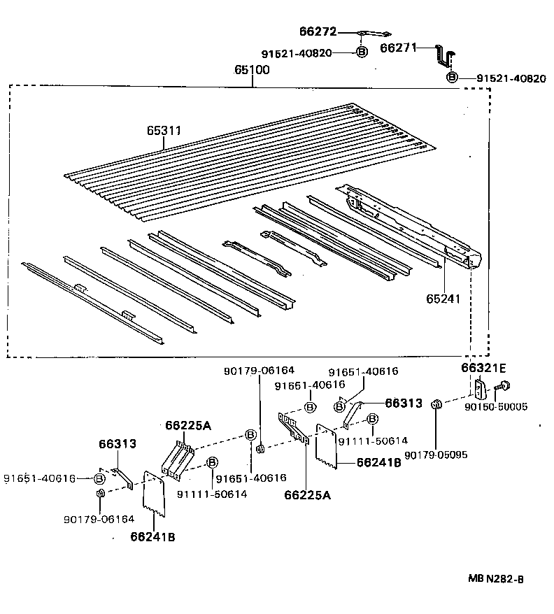  DYNA TOYOACE |  REAR BODY FLOOR FENDER