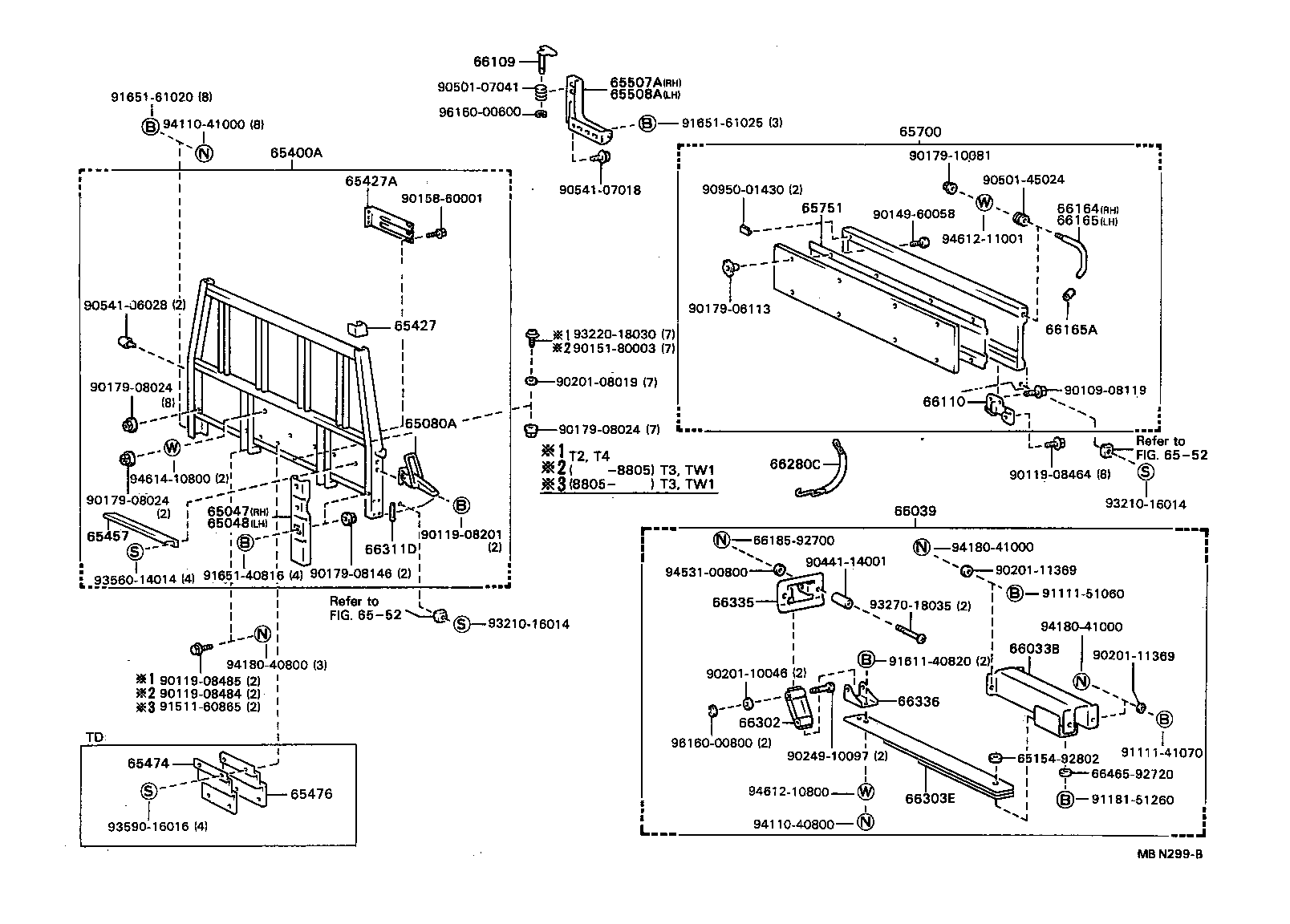  DYNA TOYOACE |  REAR BODY GUARD FRAME TAIL GATE