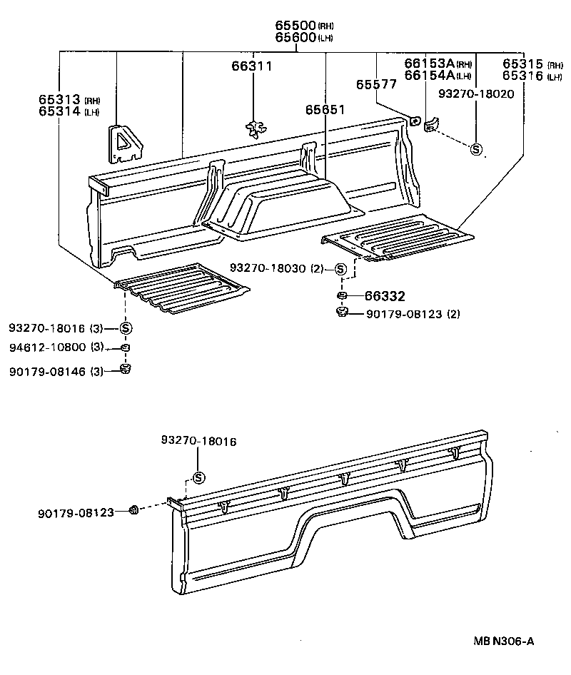  DYNA TOYOACE |  REAR BODY SIDE PANEL