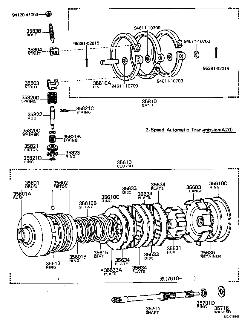 PUBLICA |  BRAKE BAND MULTIPLE DISC CLUTCH ATM