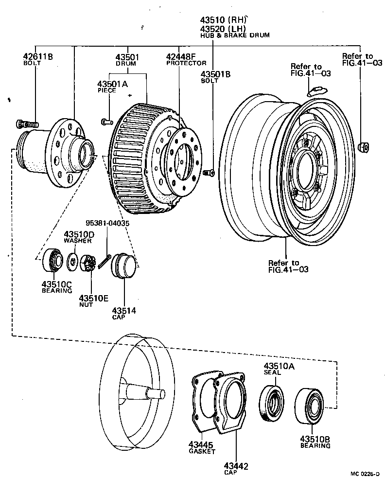  CENTURY |  FRONT AXLE HUB