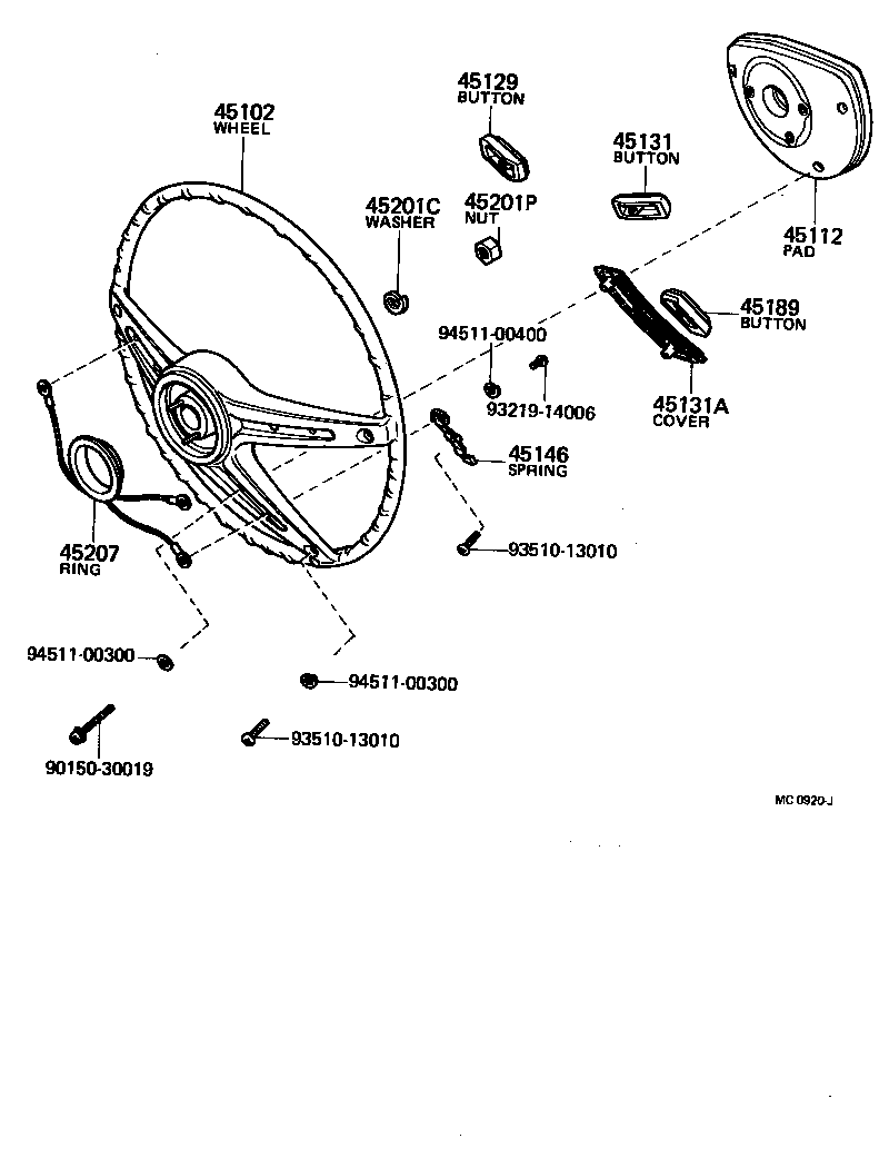  LAND CRUISER VAN |  STEERING WHEEL