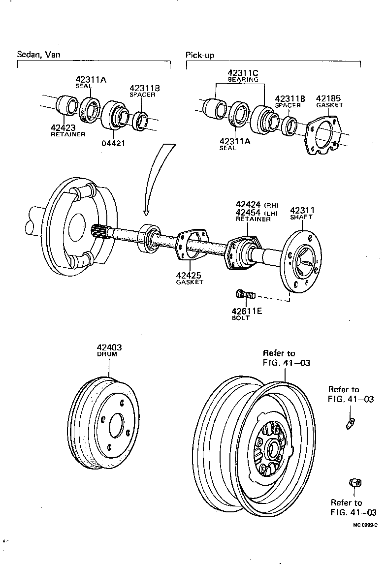  PUBLICA |  REAR AXLE SHAFT HUB