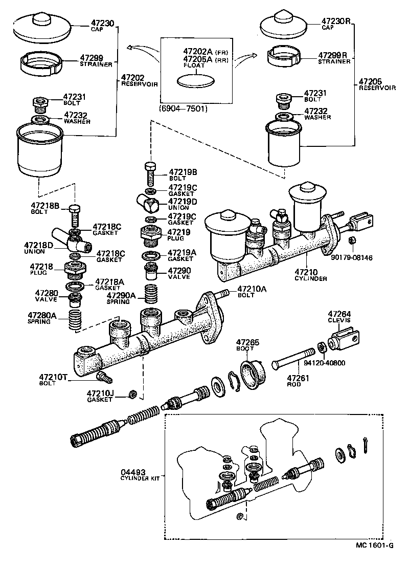  PUBLICA |  BRAKE MASTER CYLINDER