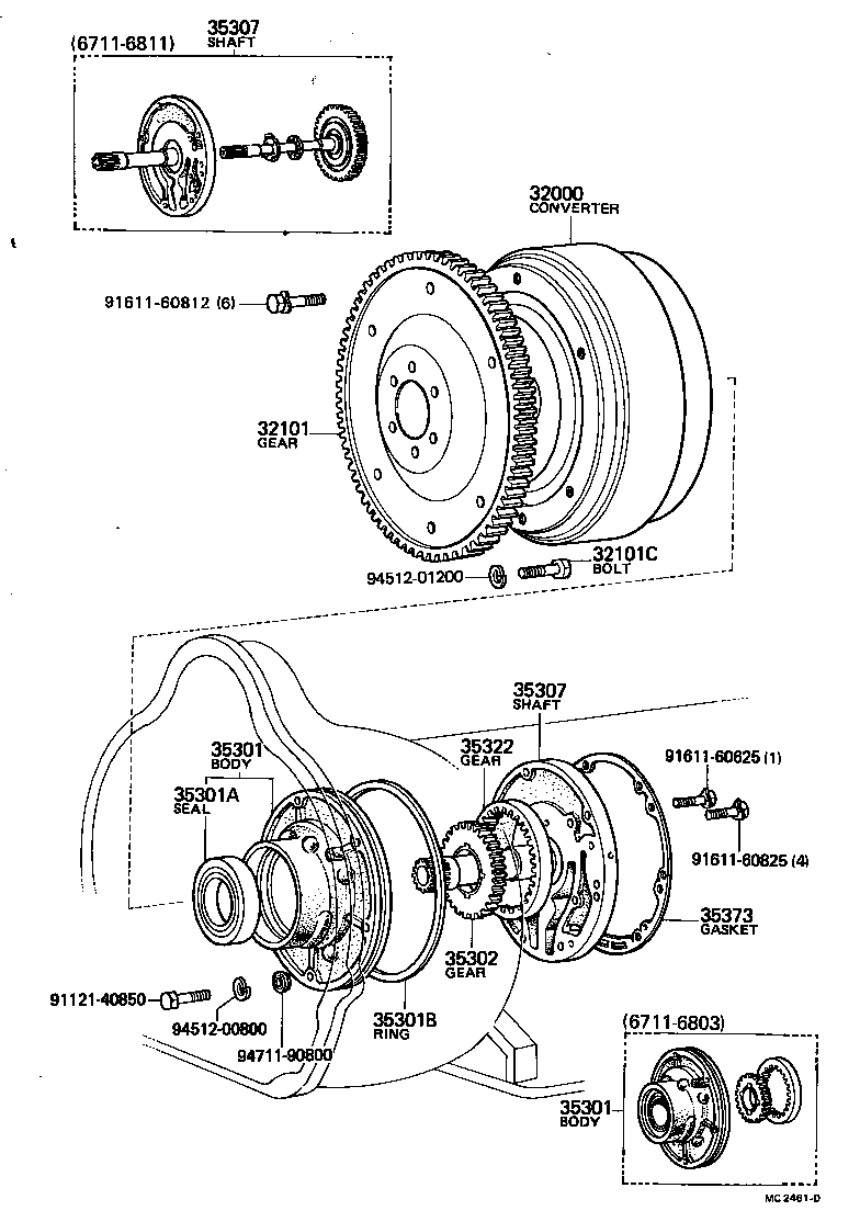  CENTURY |  TORQUE CONVERTER FRONT OIL PUMP CHAIN ATM