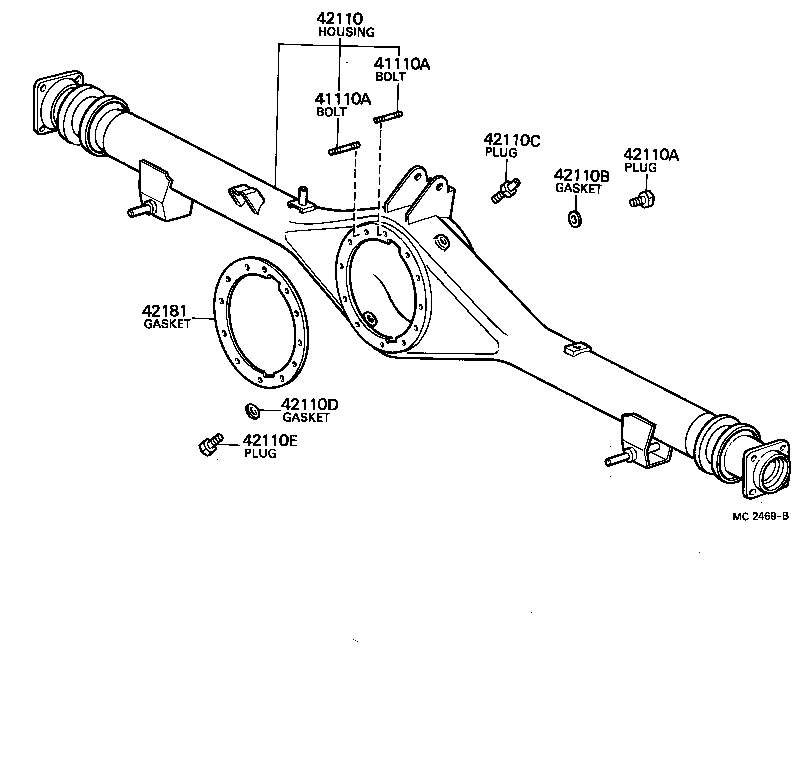  CENTURY |  REAR AXLE HOUSING DIFFERENTIAL