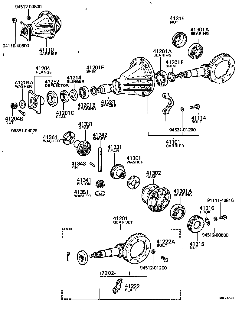  CENTURY |  REAR AXLE HOUSING DIFFERENTIAL
