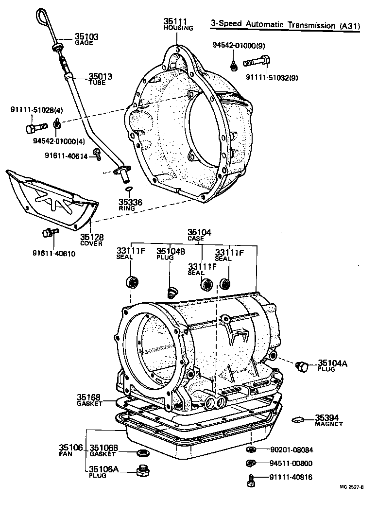  CENTURY |  TRANSMISSION CASE OIL PAN ATM