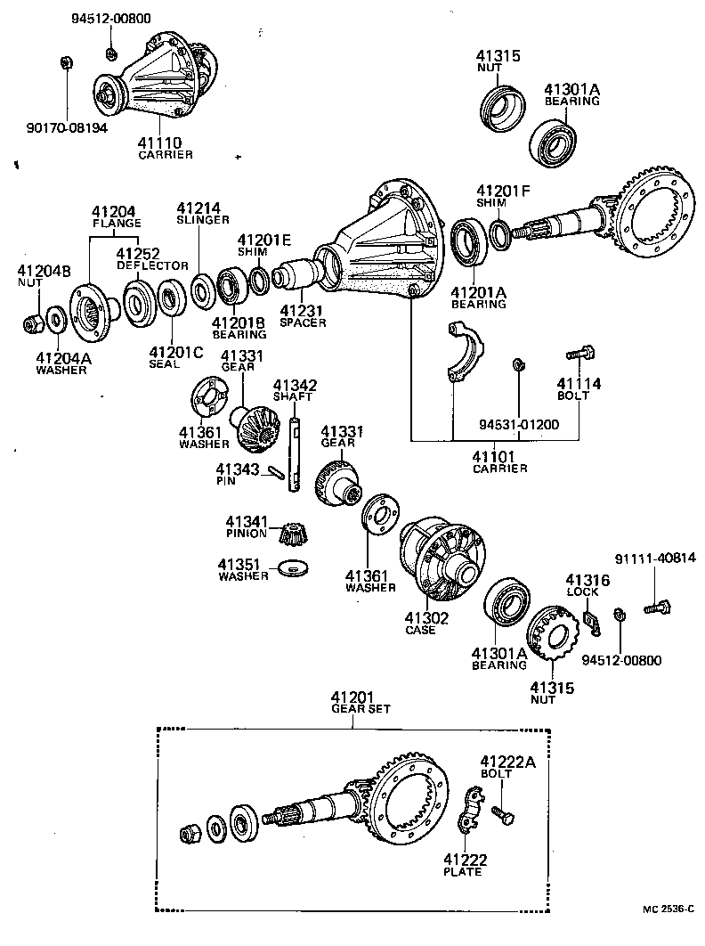  CENTURY |  REAR AXLE HOUSING DIFFERENTIAL