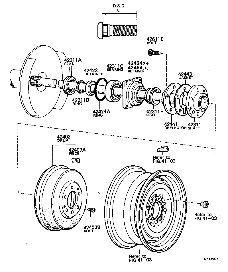  CENTURY |  REAR AXLE SHAFT HUB