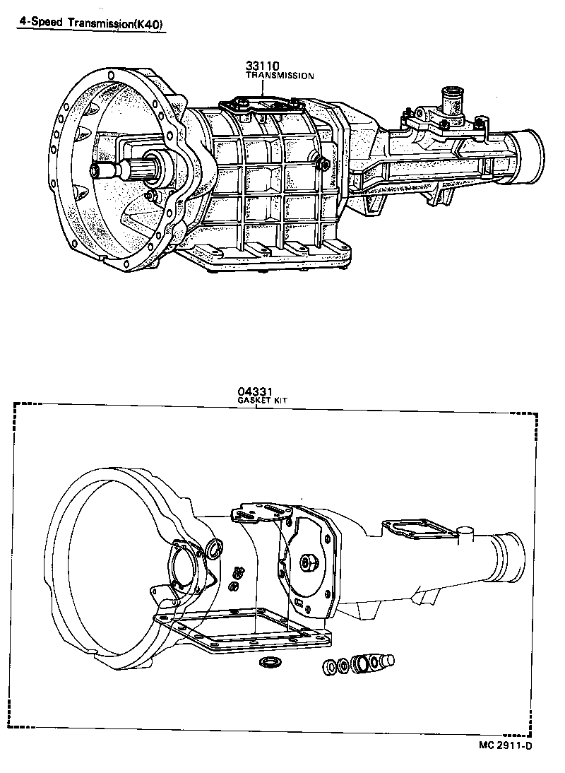  PUBLICA |  TRANSAXLE OR TRANSMISSION ASSY GASKET KIT MTM