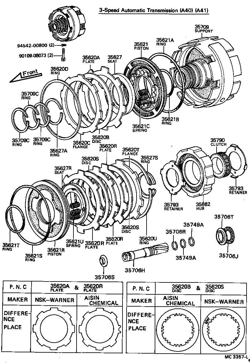  CARINA FR |  CENTER SUPPORT PLANETARY SUN GEAR ATM