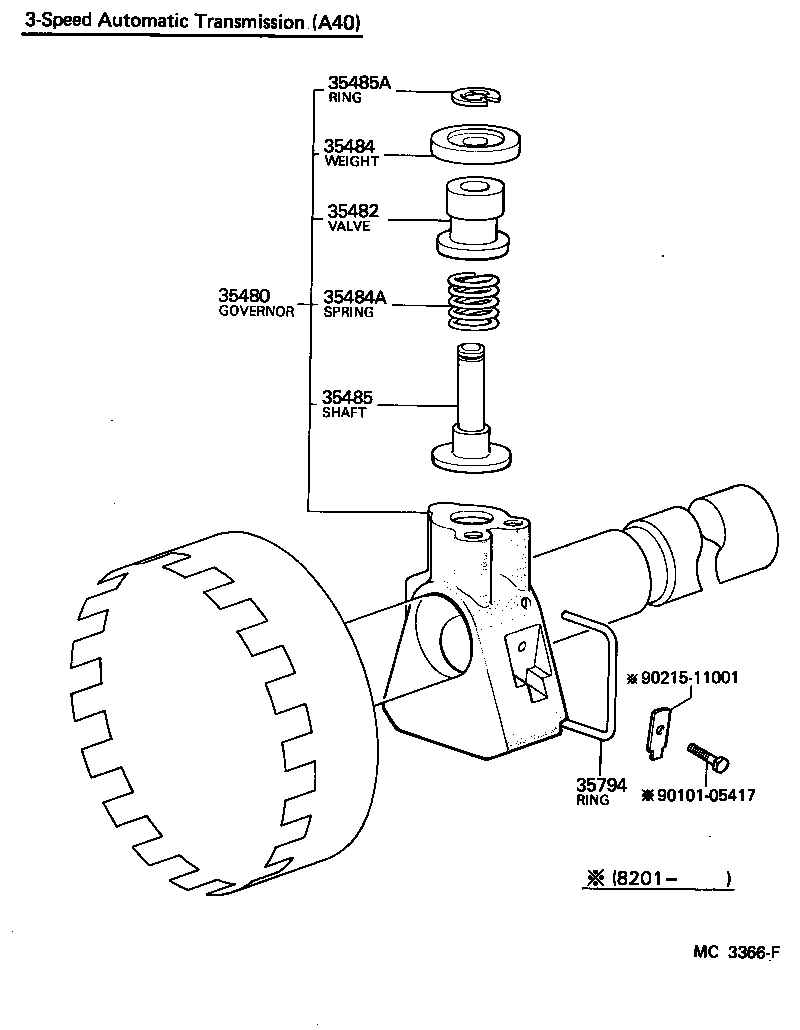  TOWN MASTERACE V WG |  REAR OIL PUMP GOVERNOR ATM