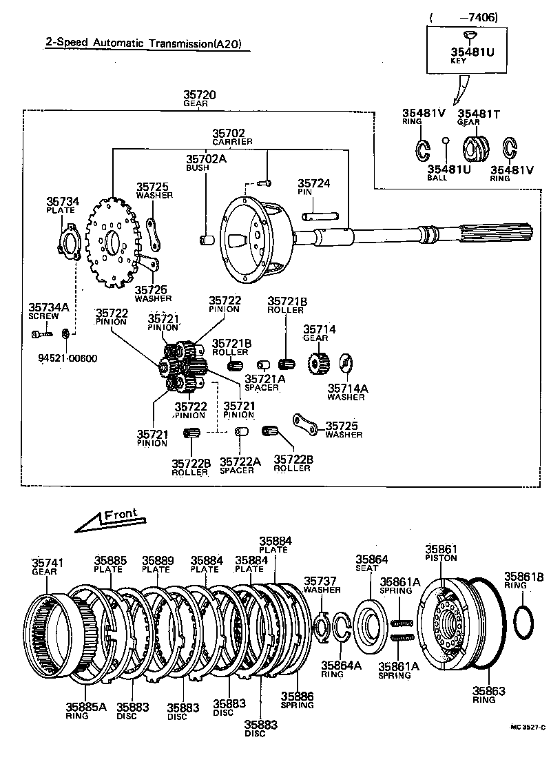  PUBLICA |  PLANETARY GEAR REVERSE PISTON COUNTER GEAR ATM