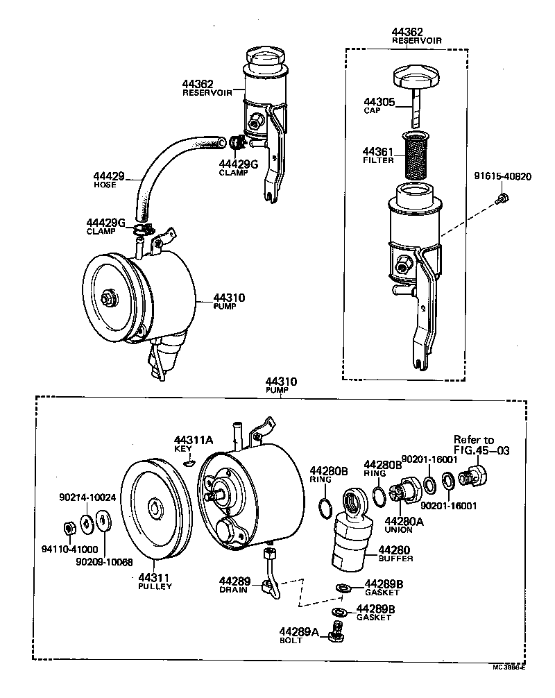  CENTURY |  VANE PUMP RESERVOIR POWER STEERING