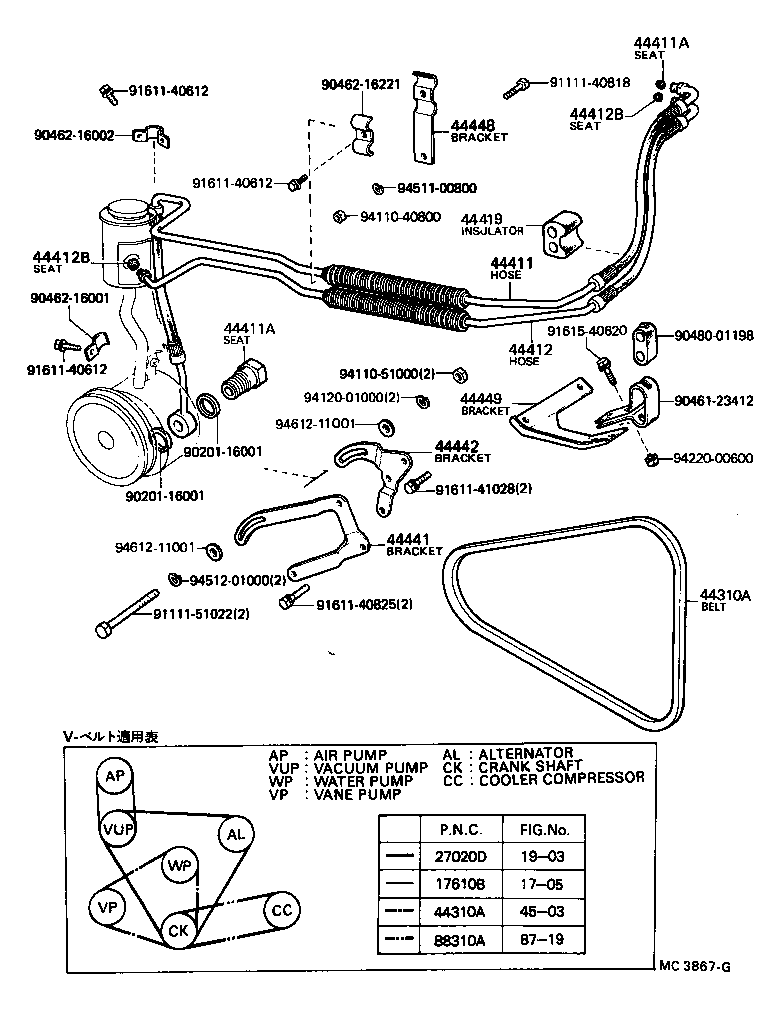  CENTURY |  POWER STEERING TUBE
