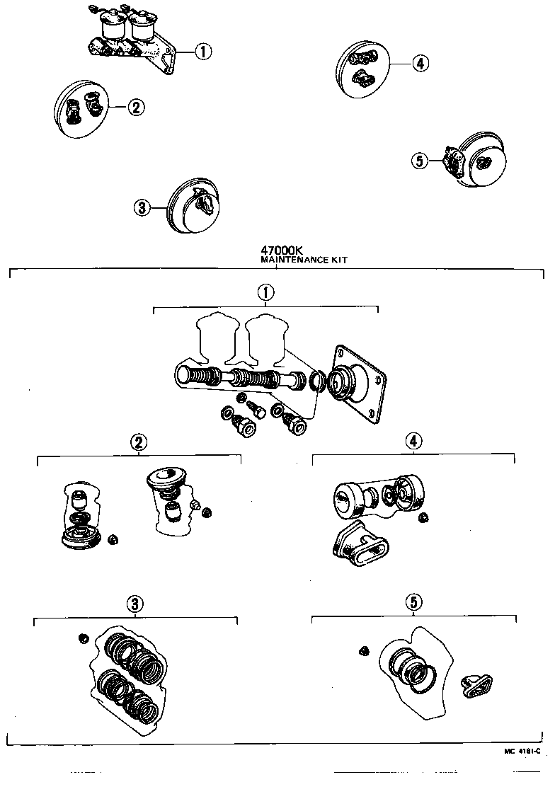  CROWN |  BRAKE MAINTENANCE KIT