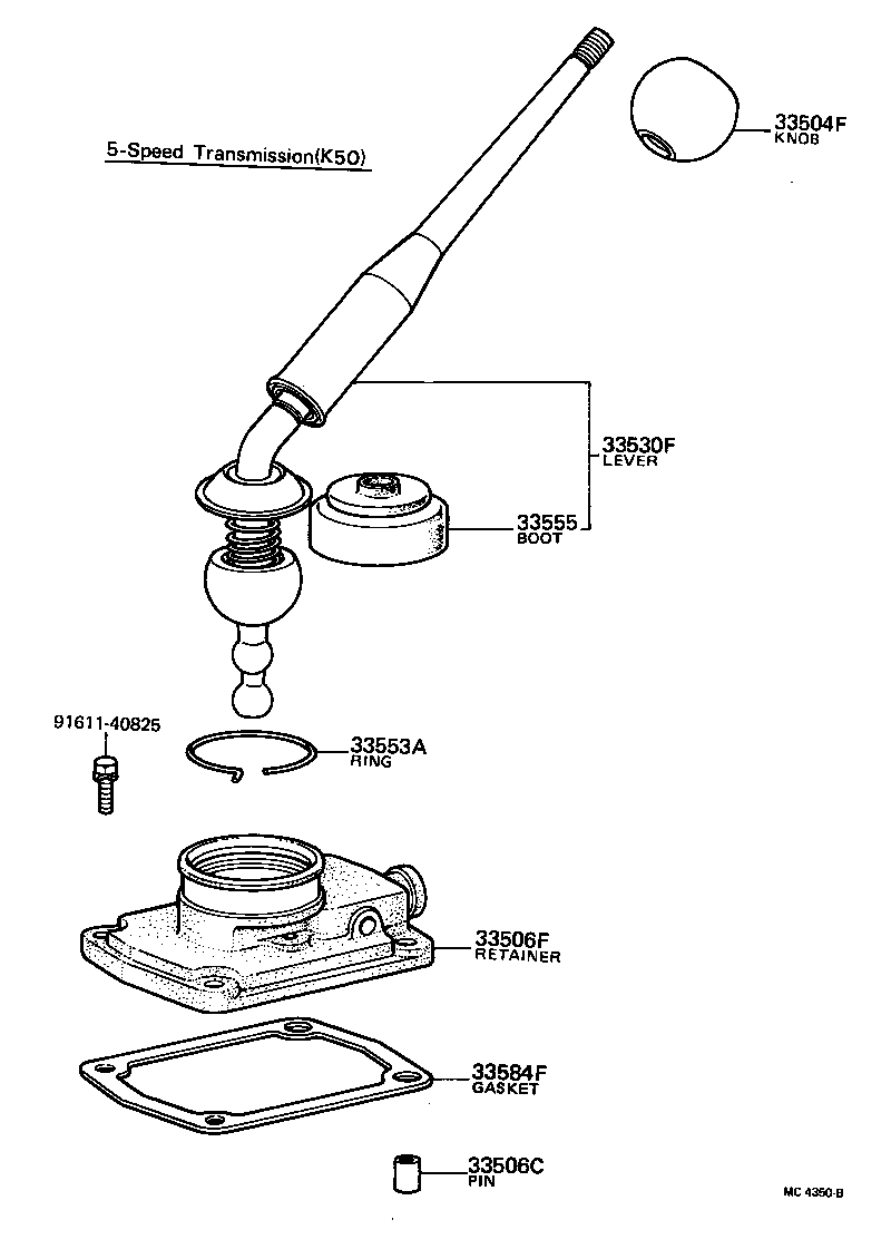 PUBLICA |  SHIFT LEVER RETAINER