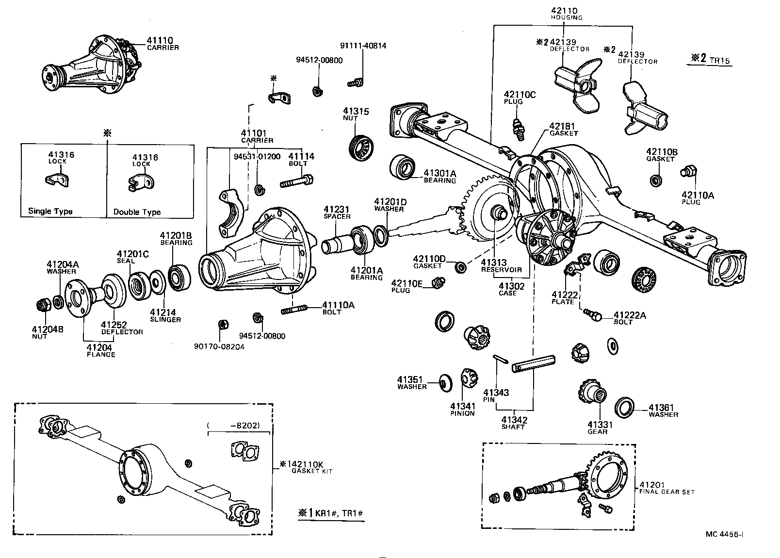  TOWN MASTERACE V WG |  REAR AXLE HOUSING DIFFERENTIAL