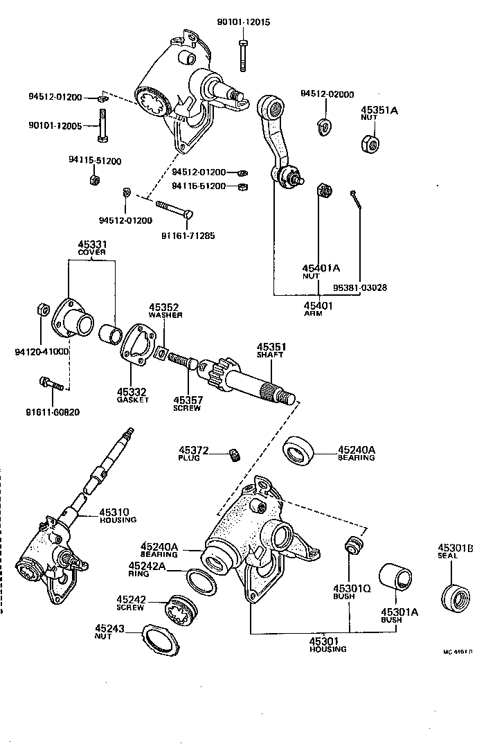  TOWN MASTERACE V WG |  STEERING COLUMN SHAFT