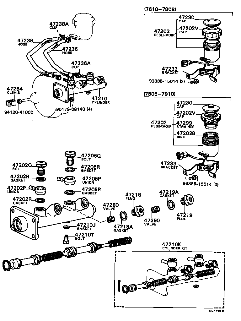  TOWN MASTERACE V WG |  BRAKE MASTER CYLINDER