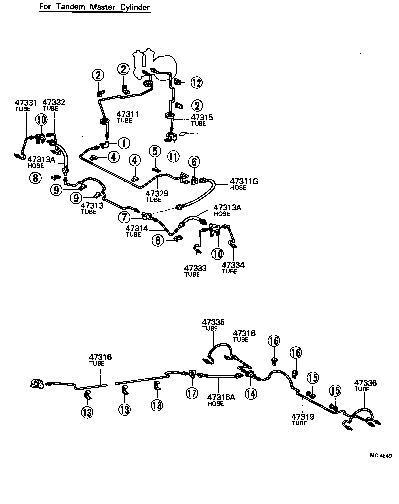  LAND CRUISER VAN |  BRAKE TUBE CLAMP