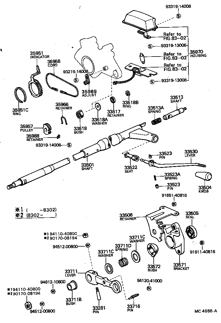  MARK 2 |  CONTROL SHAFT CROSSSHAFT