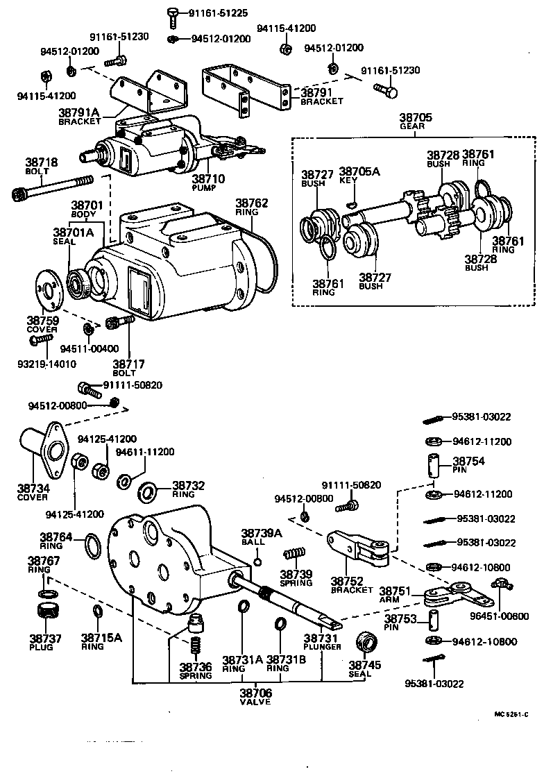  DYNA TOYOACE |  POWER TAKE OFF OIL PUMP