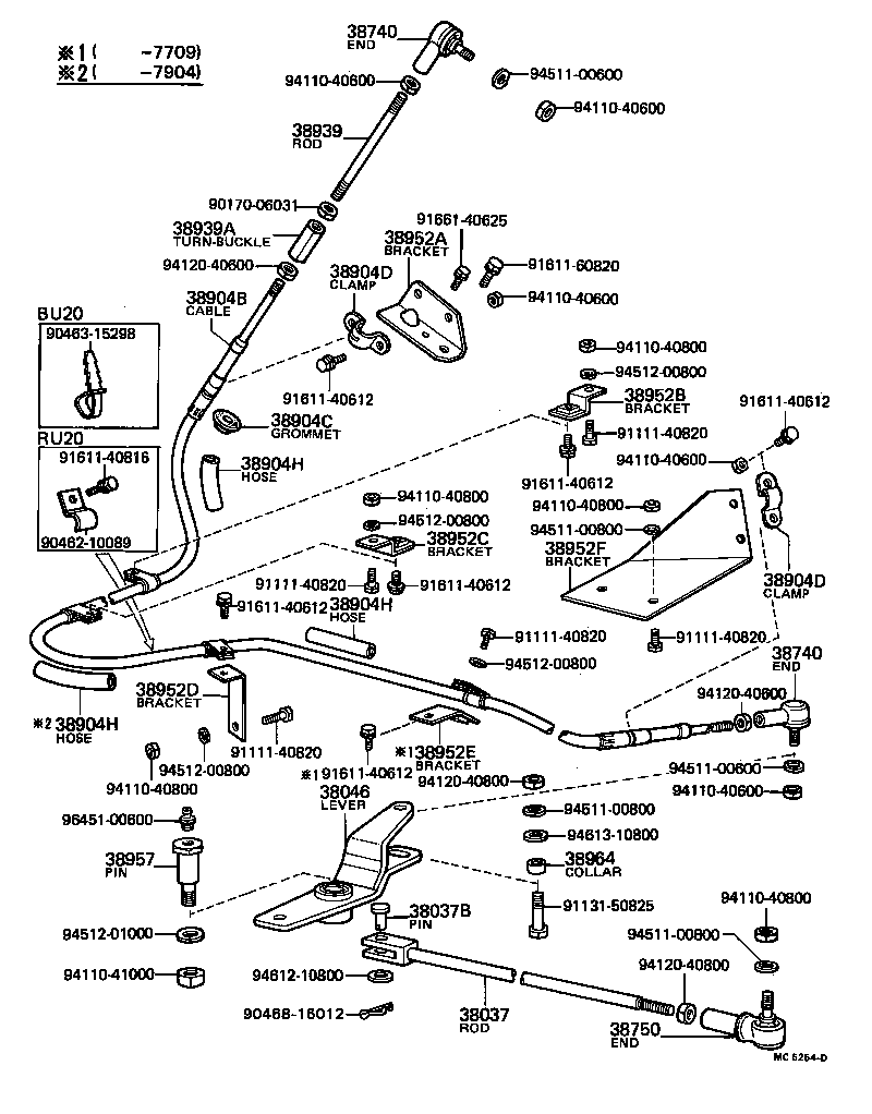  DYNA |  POWER TAKE OFF LEVER LINK