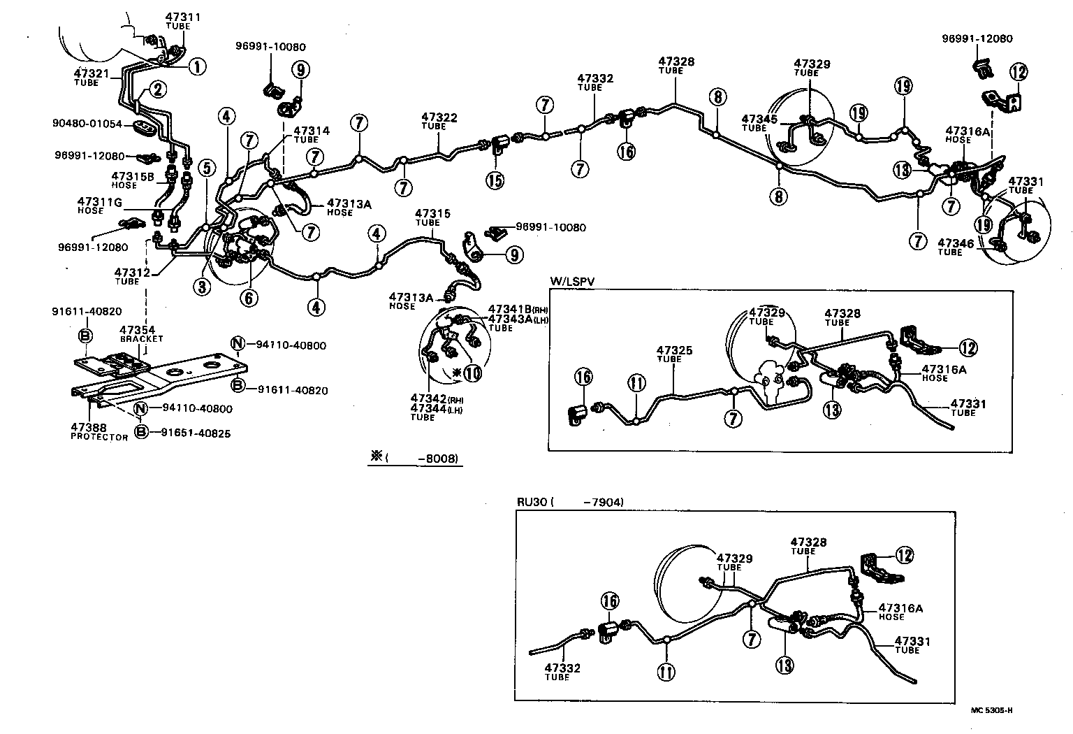  DYNA |  BRAKE TUBE CLAMP