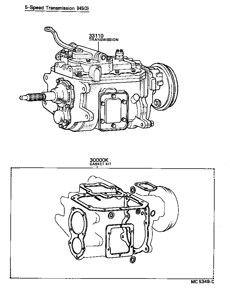  DYNA TOYOACE |  TRANSAXLE OR TRANSMISSION ASSY GASKET KIT MTM