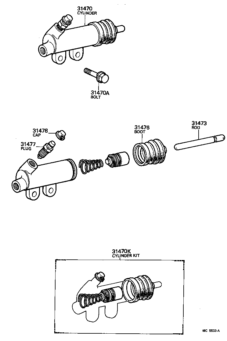  CRESTA |  CLUTCH RELEASE CYLINDER