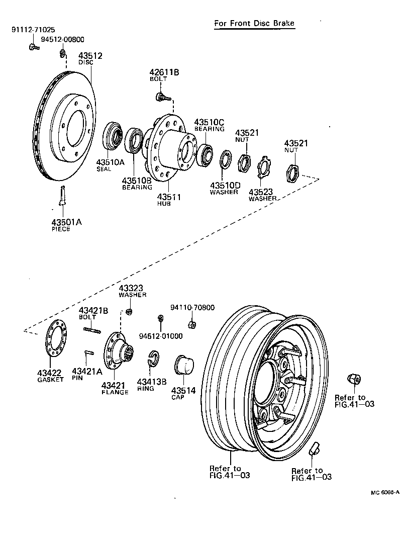  LAND CRUISER VAN |  FRONT AXLE HUB