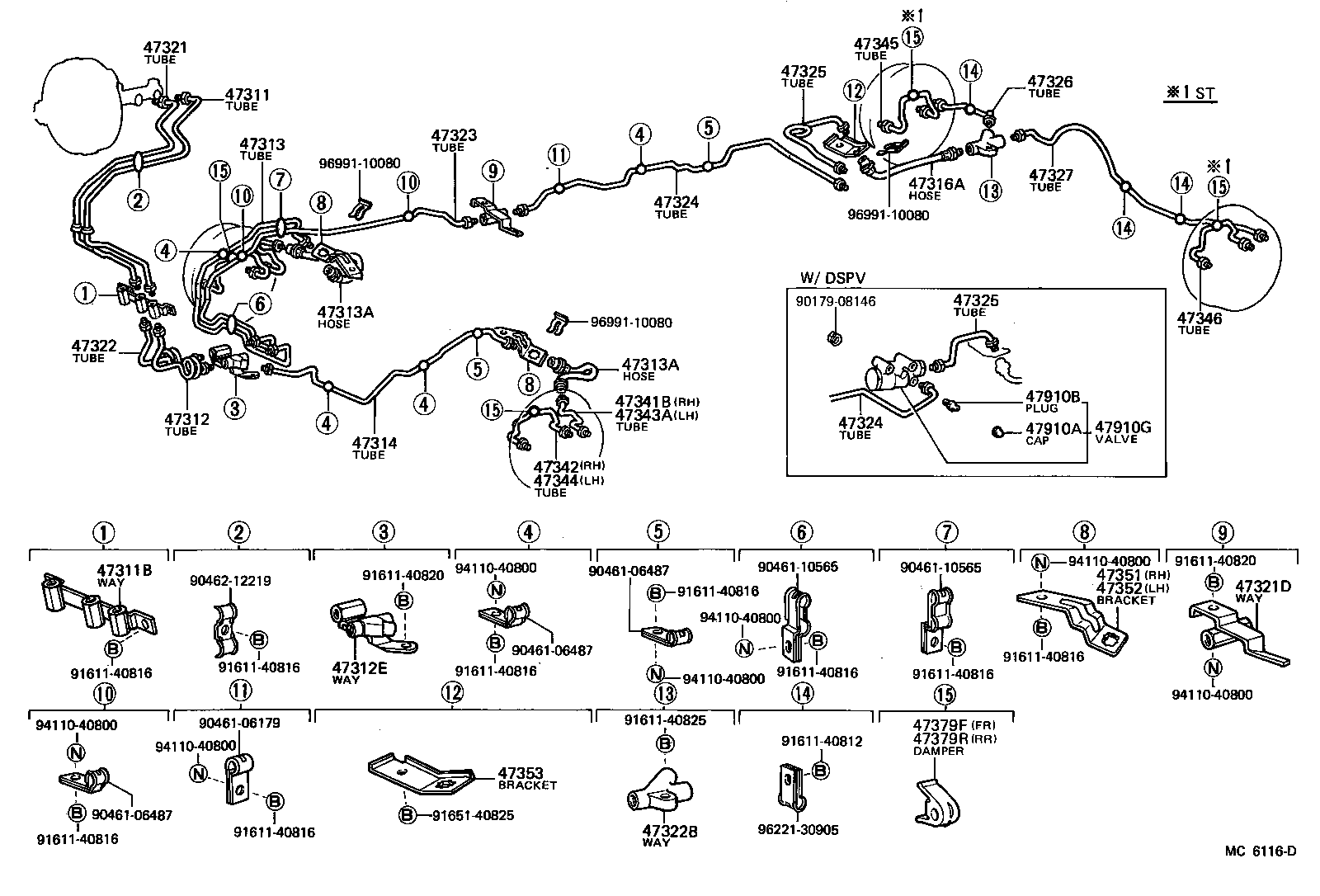  TOYOACE |  BRAKE TUBE CLAMP