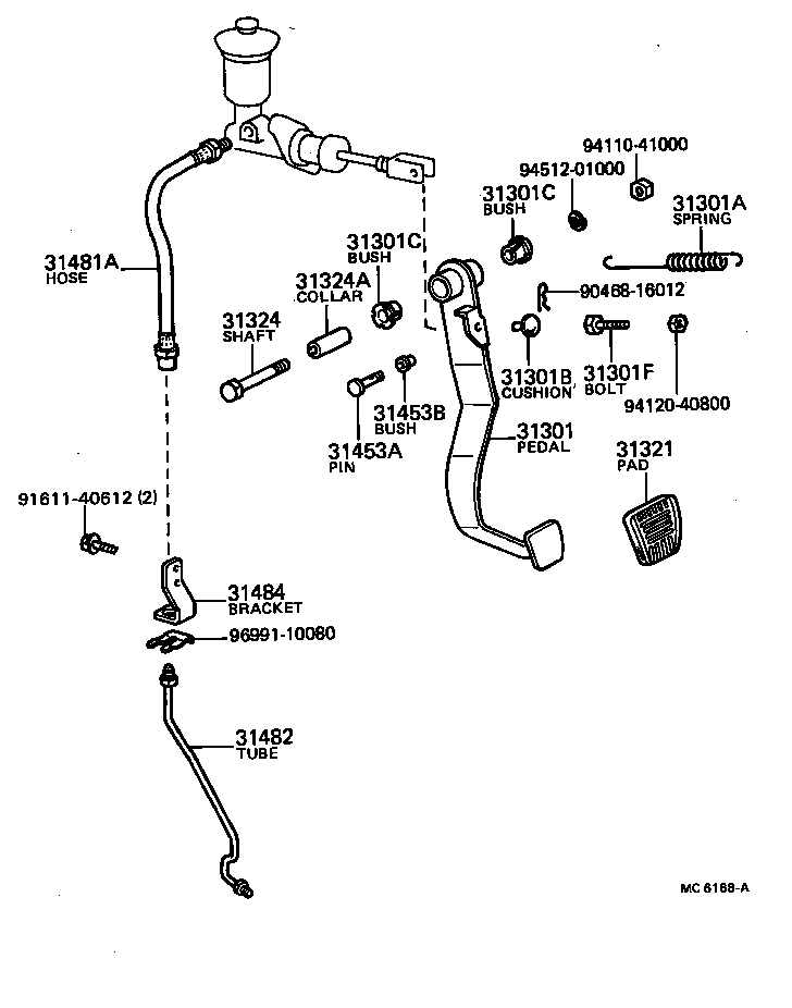  STOUT |  CLUTCH PEDAL FLEXIBLE HOSE