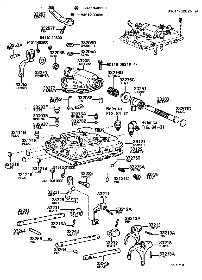  STOUT |  GEAR SHIFT FORK LEVER SHAFT MTM