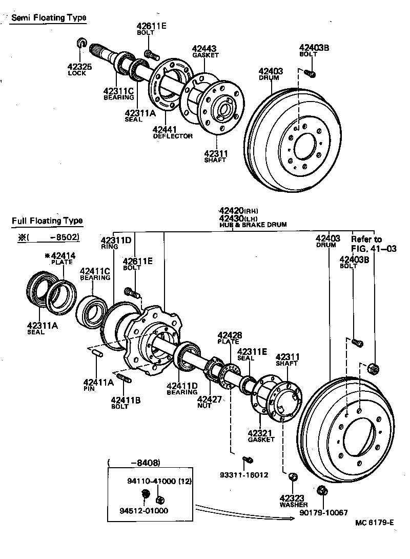  STOUT |  REAR AXLE SHAFT HUB