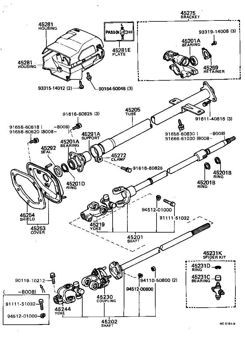  STOUT |  STEERING COLUMN SHAFT