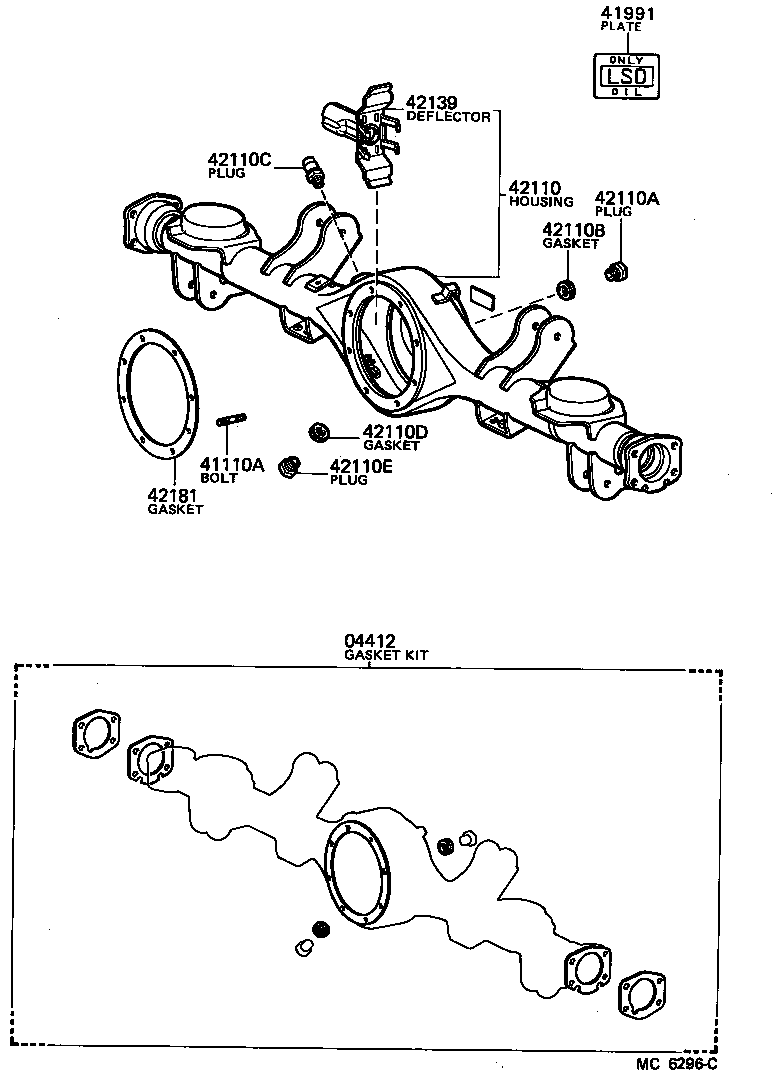  SPRINTER TRUENO |  REAR AXLE HOUSING DIFFERENTIAL