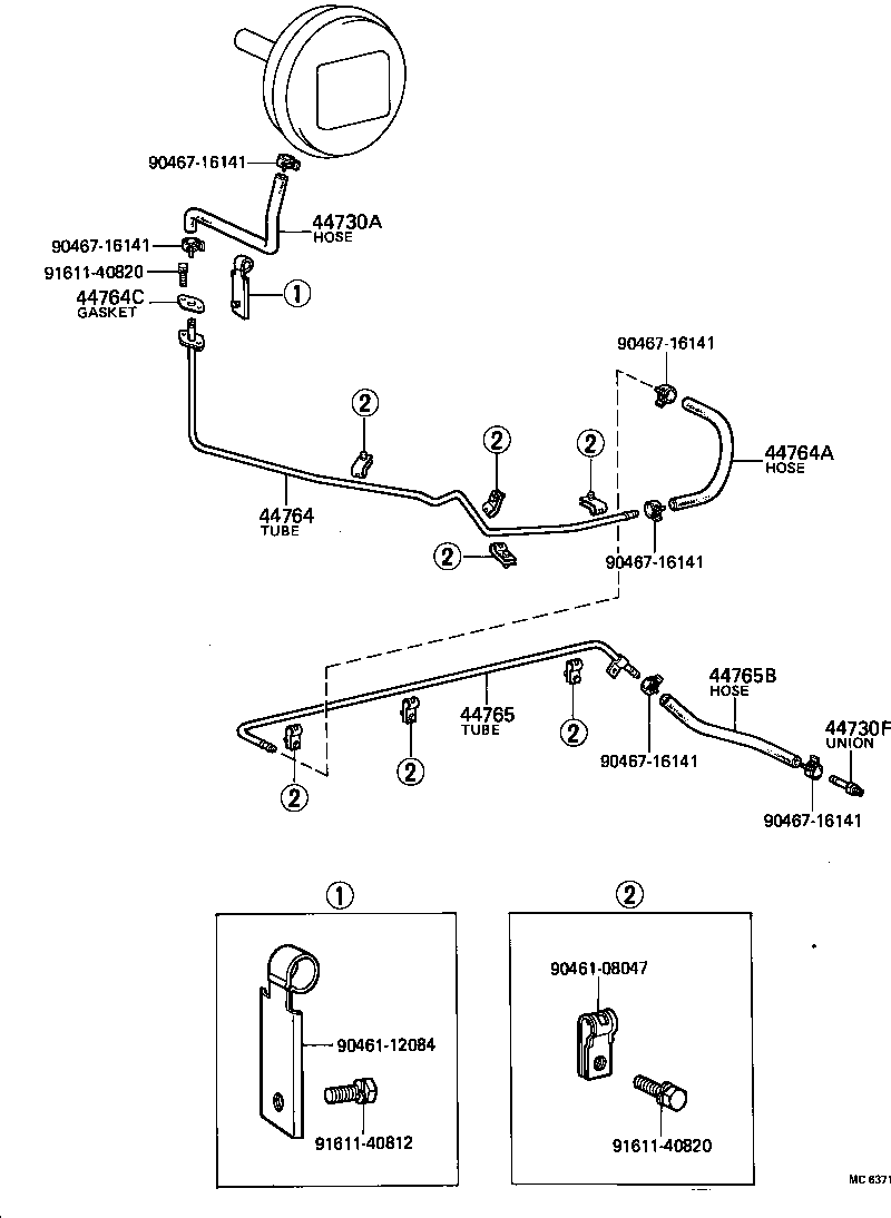  COASTER |  BRAKE BOOSTER VACUUM TUBE