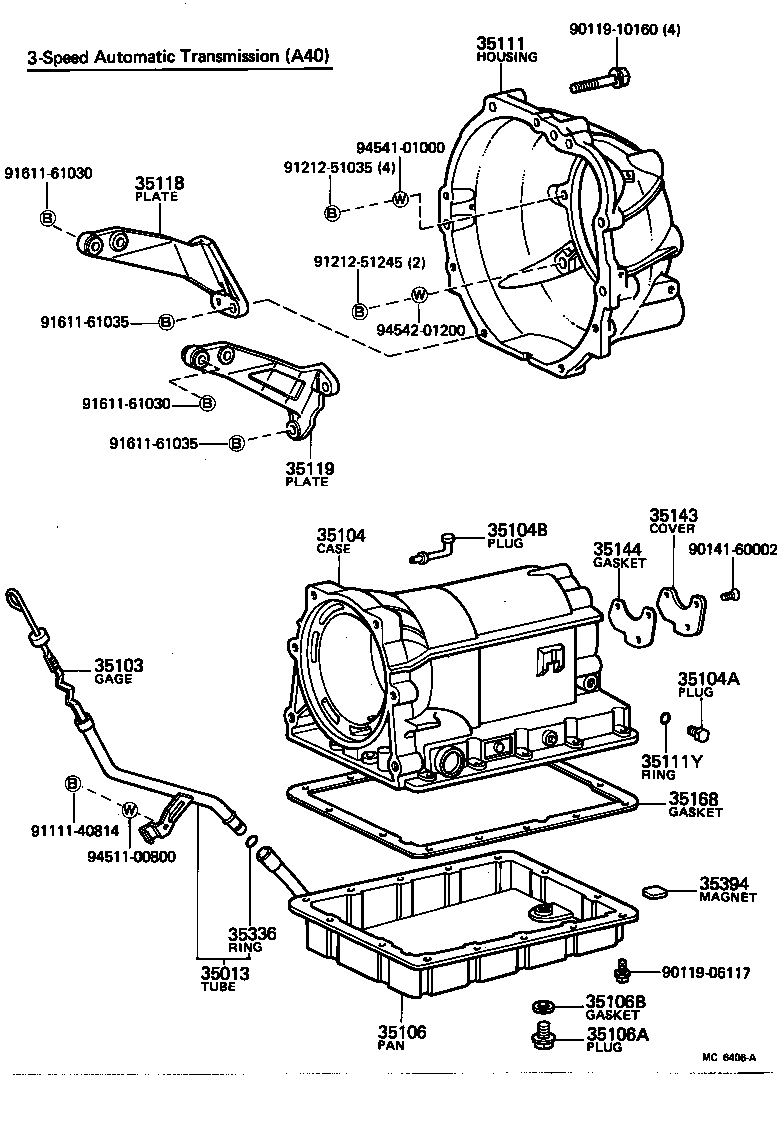  CROWN |  TRANSMISSION CASE OIL PAN ATM
