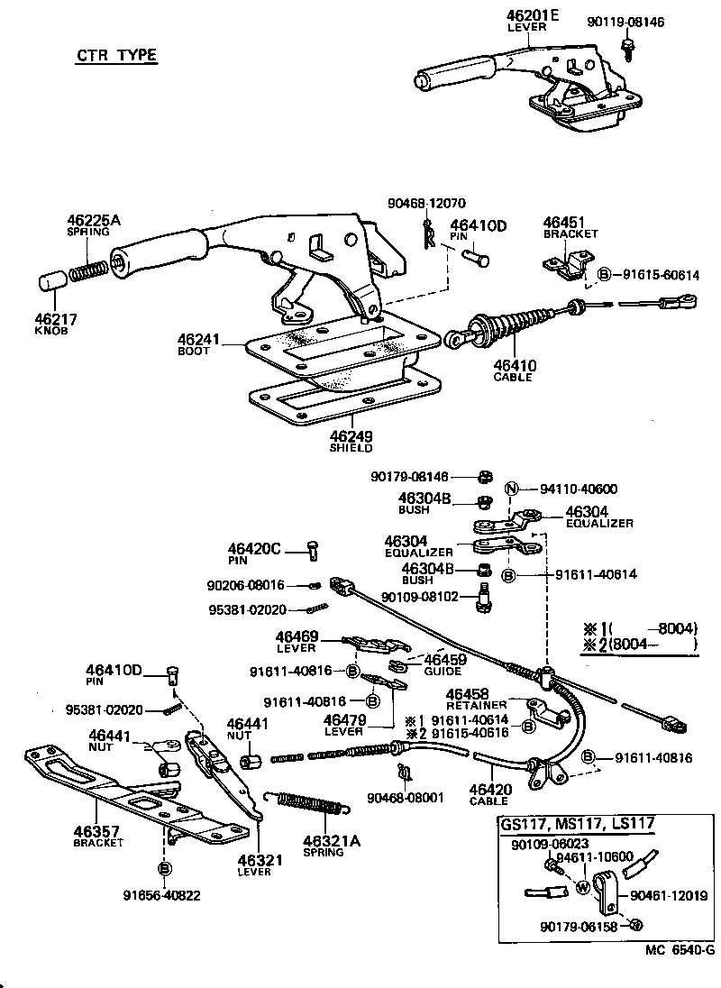  CROWN |  PARKING BRAKE CABLE