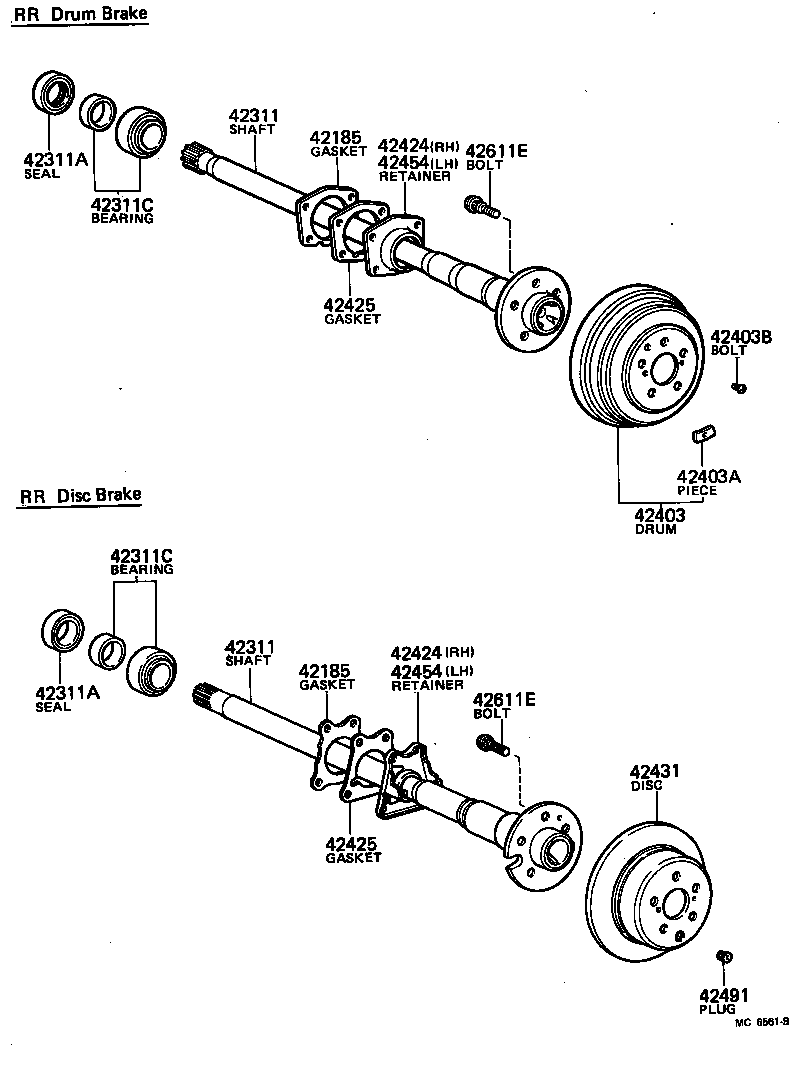  CROWN |  REAR AXLE SHAFT HUB
