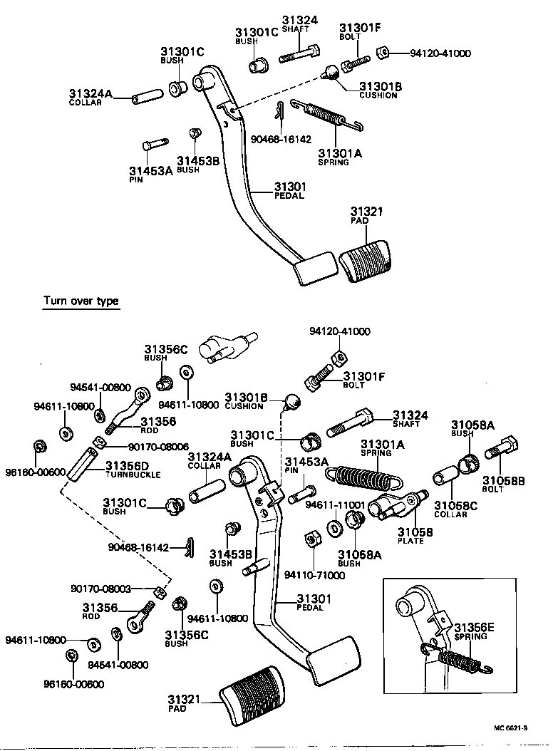  CROWN |  CLUTCH PEDAL FLEXIBLE HOSE