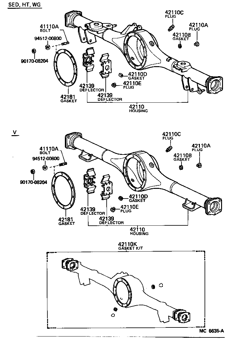  CROWN |  REAR AXLE HOUSING DIFFERENTIAL