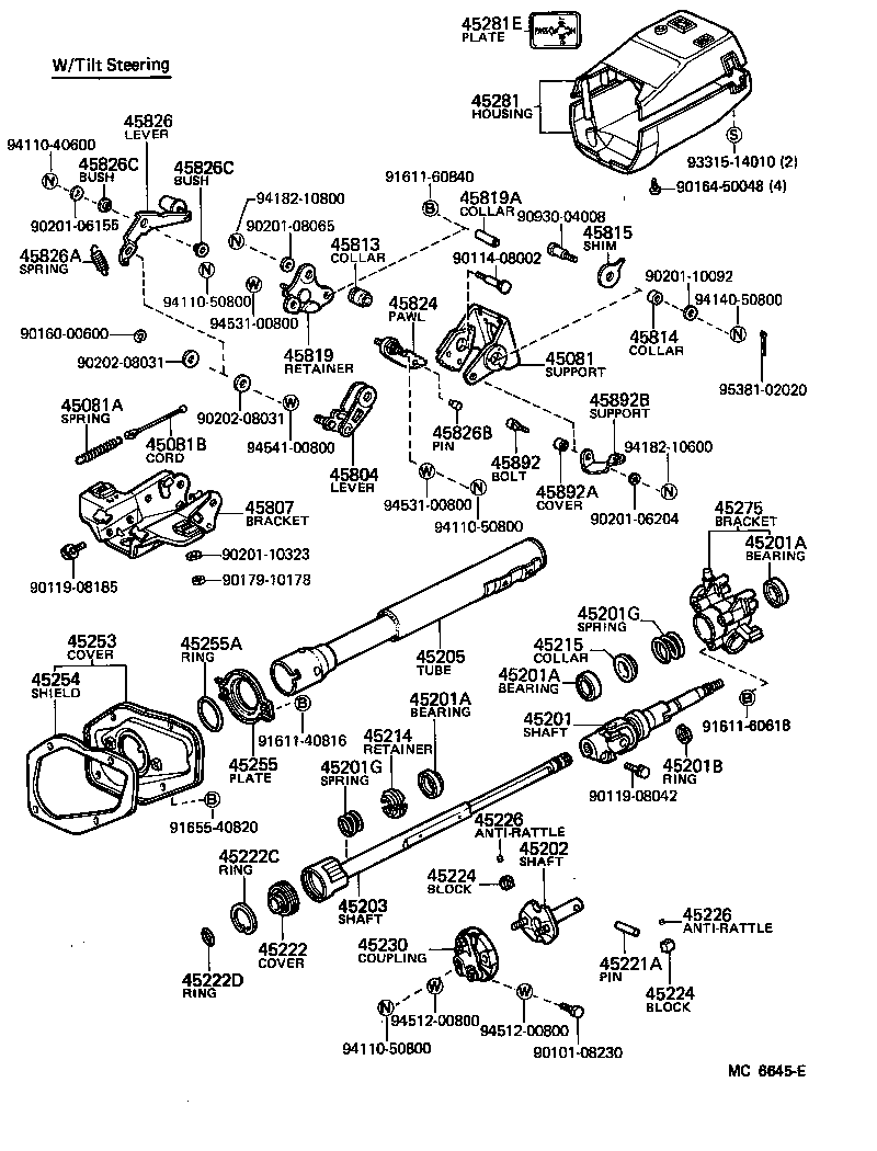  CROWN |  STEERING COLUMN SHAFT